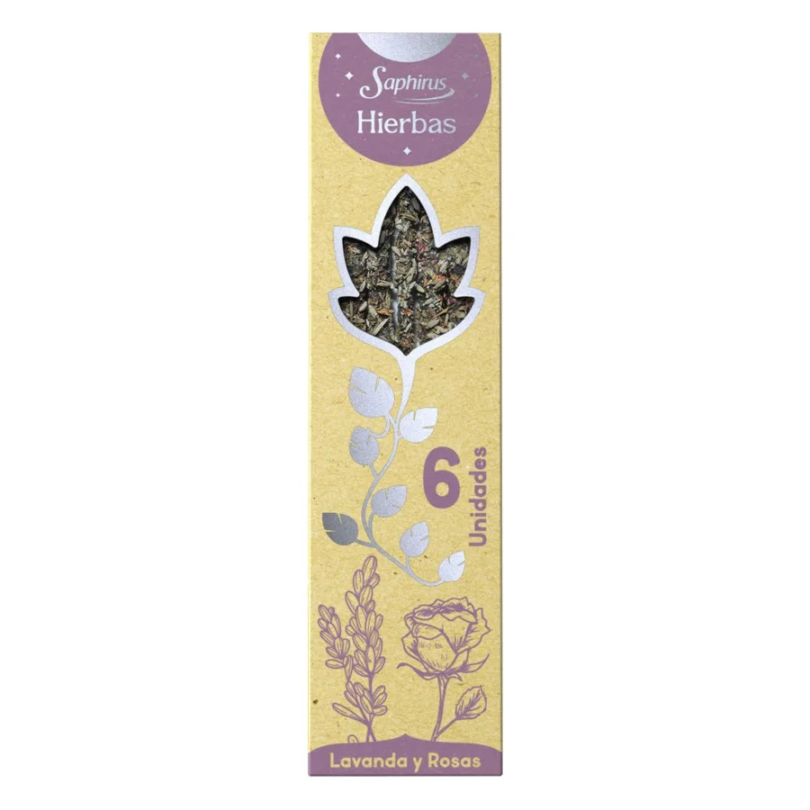 Sahumerio saphirus hierbas- lavanda y rosas