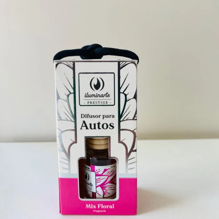 BOTELLITA AROMÁTICA PARA AUTO ILUMINARTE - MIX FLORAL