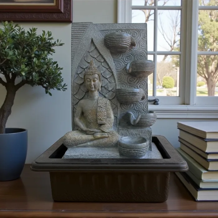 920O - FUENTE DE AGUA BUDA - 5 VASIJAS