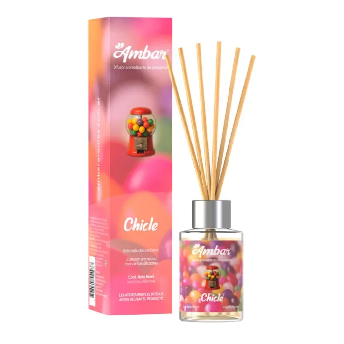 DIFUSOR AMBAR - CHICLE 60 ml