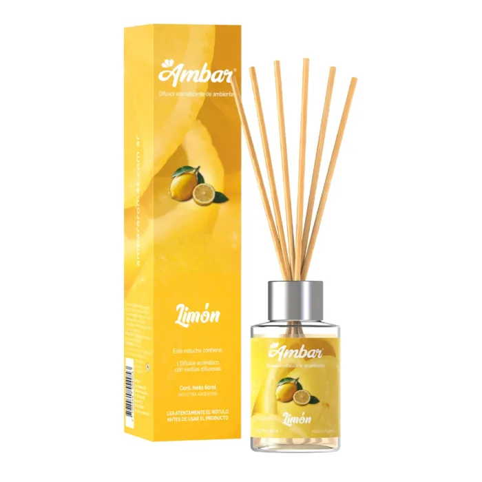 DIFUSOR AMBAR - LIMON 60 ml